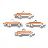 Rack Plating Alloy Enamel Pendants LS-PALLOY-T075-156-1