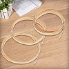 9M 3 Styles Flat Natural Bamboo Wicker Strips WOOD-GF0002-46-7