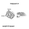 1Pair Retro Stainless Steel Stud Earrings VP7610-2-2