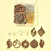 DIY Leaf Dangle Earring Making Kits DIY-FS0008-63B-6