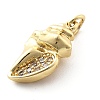 Brass Micro Pave Cubic Zirconia Pendants KK-Q029-02D-G-2