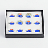 Ocean Style Square Handmade Lampwork Beads LAMP-F006-19-1