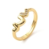 Brass Micro Pave Cubic Zirconia Finger Rings RJEW-H258-21G-4