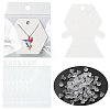 40Pcs Paper Jewelry Display Cards CDIS-FS0001-32B-1