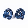 Opaque Resin Stud Earrings EJEW-T012-01-A02-2