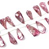 AB Color Plated Dyed Natural Freshwater Shell Beads Strands SHEL-T020-55A-1