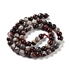 Natural Mexican Red Laguna Lace Agate Round Beads Strands G-NH0005-A31-01-3