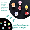 48Pcs 6 Styles Opaque Resin Cabochons RESI-CN0001-02-5
