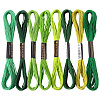 8 Skeins 8 Colors 6-Ply Polyester Embroidery Floss OCOR-CY0002-09C-1