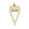 Brass Micro Pave Cubic Zirconia Pendants KK-K401-05A-G-1