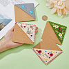 4Pcs 4 Style Felt Embroidery Bookmarks FIND-HY0003-46L-3