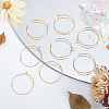 Beebeecraft 20Pcs Brass Hoop Earrings Findings KK-BBC0001-89A-4