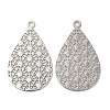 Rack Plating Brass Filigree Pendants KK-Q792-05P-1