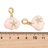 Alloy Enamel European Dangle Charms AL-CBAC2D3-04G-01-3