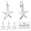 5Pcs 925 Sterling Silver Pendants STER-BBC0001-20-1