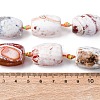 Natural Fire Crackle Agate Beads Strands G-P605-D01-01-5