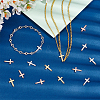 30Pcs 3 Colors Brass Connector Charms KK-PH0005-50-4