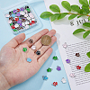 80Pcs 8 Colors Alloy Enamel Charms ENAM-DC0001-84-3