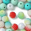 DIY Round Silicone & Acrylic & Berry Beads Making Findings Kits DIY-FS0006-26A-3