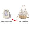 PU Leather Oval Long Bottom for Knitting Bag FIND-WH0043-56B-5