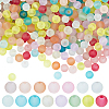 Transparent Frosted Glass Beads FGLA-PA0001-02B-1