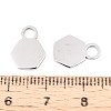 201 Stainless Steel Charms STAS-T070-13P-3