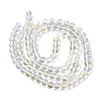 Electroplate Glass Beads Strands EGLA-Q062-8mm-A08-2