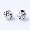 Tibetan Style Alloy Spacer Beads TIBE-Q063-55AS-RS-1