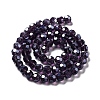 Electroplate Transparent Glass Beads Strands EGLA-A035-T8mm-A15-2