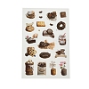 6Pcs Coffee Theme DIY Paper Scrapbook Stickers STIC-U004-05A-3