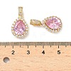 Brass Micro Pave Cubic Zirconia Pendants KK-Z139-09G-4