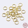 925 Sterling Silver Soldered Closed Jump Rings STER-F036-03G-1x7-3