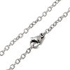 Tarnish Resistant 304 Stainless Steel Cable Chain Necklaces STAS-O053-06P-2