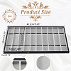 Rectangle 10 Grids Watch Display Case LBOX-WH0002-03-2