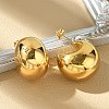 304 Stainless Steel Stud Earrings for Women EJEW-U051-01G-1