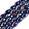 Electroplate Transparent Glass Beads Strands LS-GL-N002-01A-A20-1