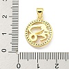 Brass Micro Pave Cubic Zirconia Pendants KK-K354-03G-03-3