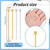 200Pcs 2 Colors Brass Ball Head Pins KK-PH0015-36-2