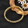 Brass Bangles for Women BJEW-D313-03G-1