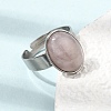 Adjustable 304 Stainless Steel Finger Rings for Women GG-CBA7994-04P-19-2