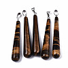 Natural Tiger Eye Big Pendants G-T131-17E-1