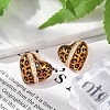 Brass Rhinestone Stud Earrings EJEW-P301-10G-3