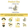 8Pcs 8 Styles 304 Stainless Steel Enamel Pendants STAS-CJ0003-38-2