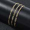 1.8MM Brass Figaro Chain Necklaces for Women KK-CBA2293-08G-2