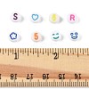 190Pcs 5 Styles Opaque Acrylic Beads MACR-FP0001-08-3