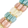 Natural Lemon Quartz & Flower Amazonite & Sunstone Beads Strands G-Q614-02A-01-2
