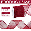 Polyester Organza Ribbons SRIB-WH0011-357B-2