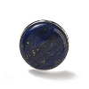 Natural Lapis Lazuli Round Adjustable Rings RJEW-K371-09S-25-3