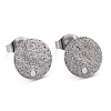 Non-Tarnish 304 Stainless Steel Stud Earring Findings STAS-Z021-B-01P-1