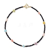 Synthetic Crackle Quartz Beaded Necklaces for Women NJEW-JN04801-4